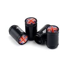 Load image into Gallery viewer, 4pcs British Flag Logo Tire Valve Caps