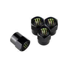 Load image into Gallery viewer, 4pcs Monster Energy Lasered Logo Tire Valve Caps