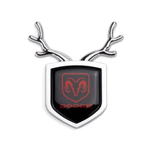Load image into Gallery viewer, 2pcs Dodge Logo Shield Antler Emblems