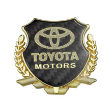 Load image into Gallery viewer, Toyota Motors Carbon Shield Logo Emblem