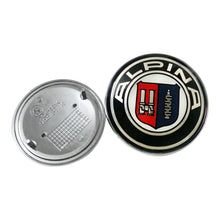 Load image into Gallery viewer, 2pcs 82+74mm Alpina Emblem Hood/Trunk for BMW