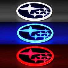 Load image into Gallery viewer, 4D LED Emblem for Subaru Logo XV Forester Outback Legacy Impreza Tribeca Trunk Badge with Light Accessories