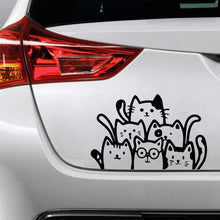 Load image into Gallery viewer, Cartoon Cats Auto Sticker