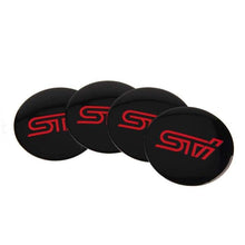 Load image into Gallery viewer, 4pcs 56.5mm Subaru STI Wheel Centre Stickers