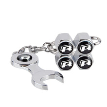 Load image into Gallery viewer, 4pcs Volkswagen LOGO Wheel Tire Valve Caps+Keychain