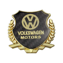 Load image into Gallery viewer, Volkswagen Motors Carbon Shield Logo Emblem