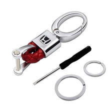 Load image into Gallery viewer, Keychain Leather+Metal For Honda