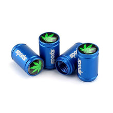 Load image into Gallery viewer, 4pcs Cannabis Marijuana Logo Tire Valve Caps