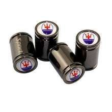 Load image into Gallery viewer, 4pcs Maserati Logo Sport Tire Valve Caps