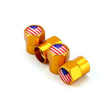 Load image into Gallery viewer, 4pcs Tire Valve Caps with USA flag