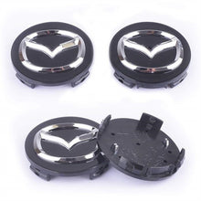 Load image into Gallery viewer, 4pcs Mazda Logo Wheel Center Hub Caps and 56mm Stickers