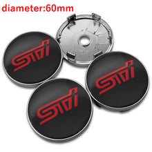 Load image into Gallery viewer, 60mm wheel center caps for Subaru STI