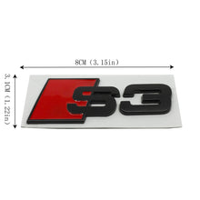 Load image into Gallery viewer, S3 S4 S5 S6 S8 Car Trunk Emblem Audi Black , Metal