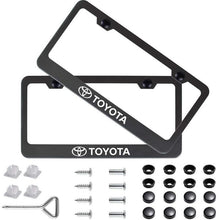 Load image into Gallery viewer, 2pcs Toyota License Plate Frames with Screw Caps