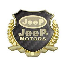 Load image into Gallery viewer, Jeep Motors Carbon Shield Logo Emblem