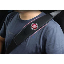 Load image into Gallery viewer, 2pcs FIAT Logo Seat Belt Pads