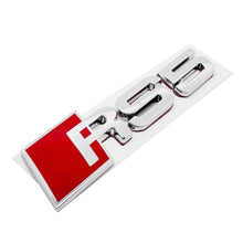 Load image into Gallery viewer, RS3 RS4 RS5 RS6 RS8 Car Trunk Emblem Audi Silver , Metal