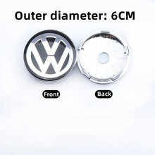Load image into Gallery viewer, 56/58/60/65/66/70/76MM 4pcs ABS Car Wheel Center Caps Hub Cover Emblem Accessories for GTI Jetta Tiguan Golf POLO Passat B5 B6