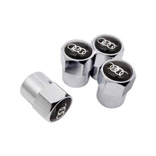 Load image into Gallery viewer, 4pcs Audi Logo Tire Valve Caps