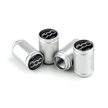 Load image into Gallery viewer, 4pcs Fiat 500 Sports Logo Tire Valve Caps