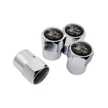 Load image into Gallery viewer, 4pcs Jaguar Black Background Logo Tire Valve Caps