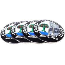 Load image into Gallery viewer, 4pcs 75mm Mercedes-Benz Affalterbach Black Wheel Hub Stickers