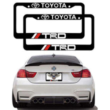 Load image into Gallery viewer, 2pcs Toyota TRD License Plate Frames with Screw Caps