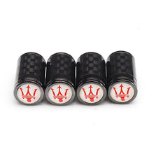 Load image into Gallery viewer, 4pcs Maserati Logo Tire Valve Caps