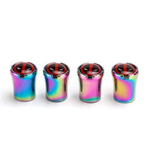 Load image into Gallery viewer, 4pcs Deadpool Logo Tire Valve Caps - Neo Chrome