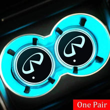 Load image into Gallery viewer, 2pcs Infiniti Logo Led Cup Holder Mat Pad