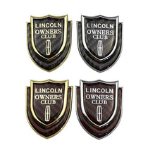 Load image into Gallery viewer, Lincoln Logo Owners Club Shield Emblem Sticker