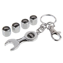 Load image into Gallery viewer, 4pcs Land Rover Wheel Tire Valve Caps+Keychain