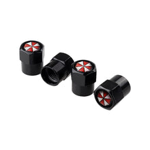 Load image into Gallery viewer, 4pcs Umbrella Corporation Logo Tire Valve Caps
