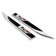 Load image into Gallery viewer, 2Pcs Cadillac V Letter Fender Emblem Sticker