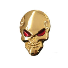 Load image into Gallery viewer, Skull Metal Emblem Sticker