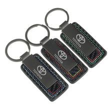 Load image into Gallery viewer, Toyota Logo Leather Keychain
