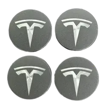 Load image into Gallery viewer, 4pcs 56mm Tesla Logo Wheel Center Covers
