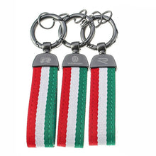 Load image into Gallery viewer, Volkswagen / R line Logo Italian Flag Keychain
