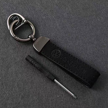 Load image into Gallery viewer, Volkswagen R/VW Logo Leather Keychain
