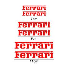 Load image into Gallery viewer, Set Ferrari Wheel Brake Caliper Sticker
