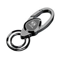 Load image into Gallery viewer, Dodge Logo Double Rings Keychain
