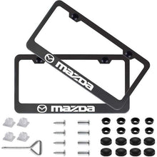 Load image into Gallery viewer, 2pcs Mazda License Plate Frames with Screw Caps
