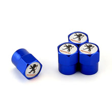 Load image into Gallery viewer, 4pcs Peugeot Logo Tire Valve Caps
