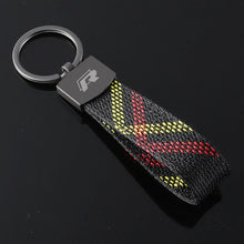 Load image into Gallery viewer, Volkswagen / Rline Logo Leather Keychain  -  B
