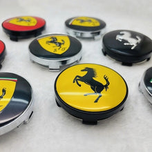 Load image into Gallery viewer, 4pcs 60mm Ferrari Wheel Hub Center Caps

