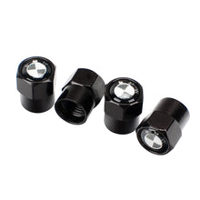 Load image into Gallery viewer, 4pcs BMW Black&amp;White Logo Tire Valve Caps
