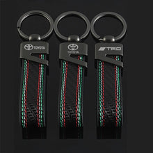 Load image into Gallery viewer, Toyota / TRD Logo Leather Keychain
