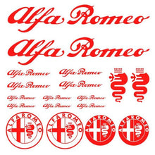 Load image into Gallery viewer, 18pcs Alfa Romeo Vinyl Decals Stickers

