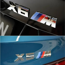Load image into Gallery viewer, Silver and Glossy Black Emblem For BMW M Power-73 x 26 mm
