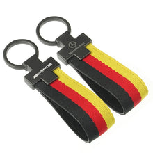 Load image into Gallery viewer, Mercedes-Benz / AMG Logo Germany Flag Keychain
